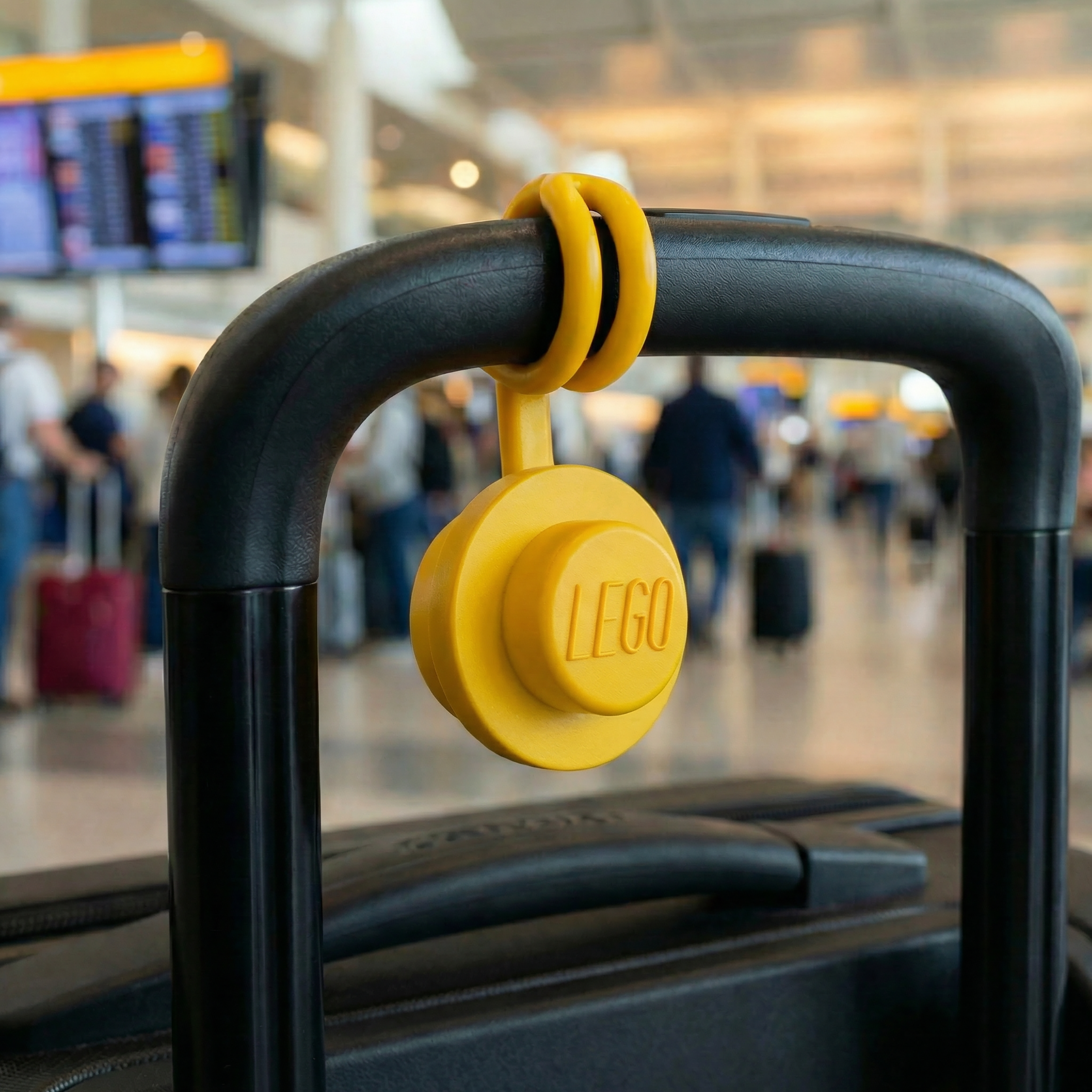 LEGO AirTag Holder 1x1 Round Yellow
