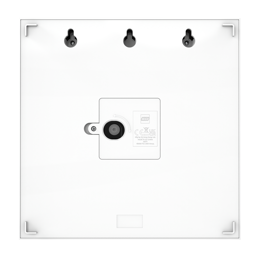 LEGO Time by IQHK MOC Wall Clock 6x24 White