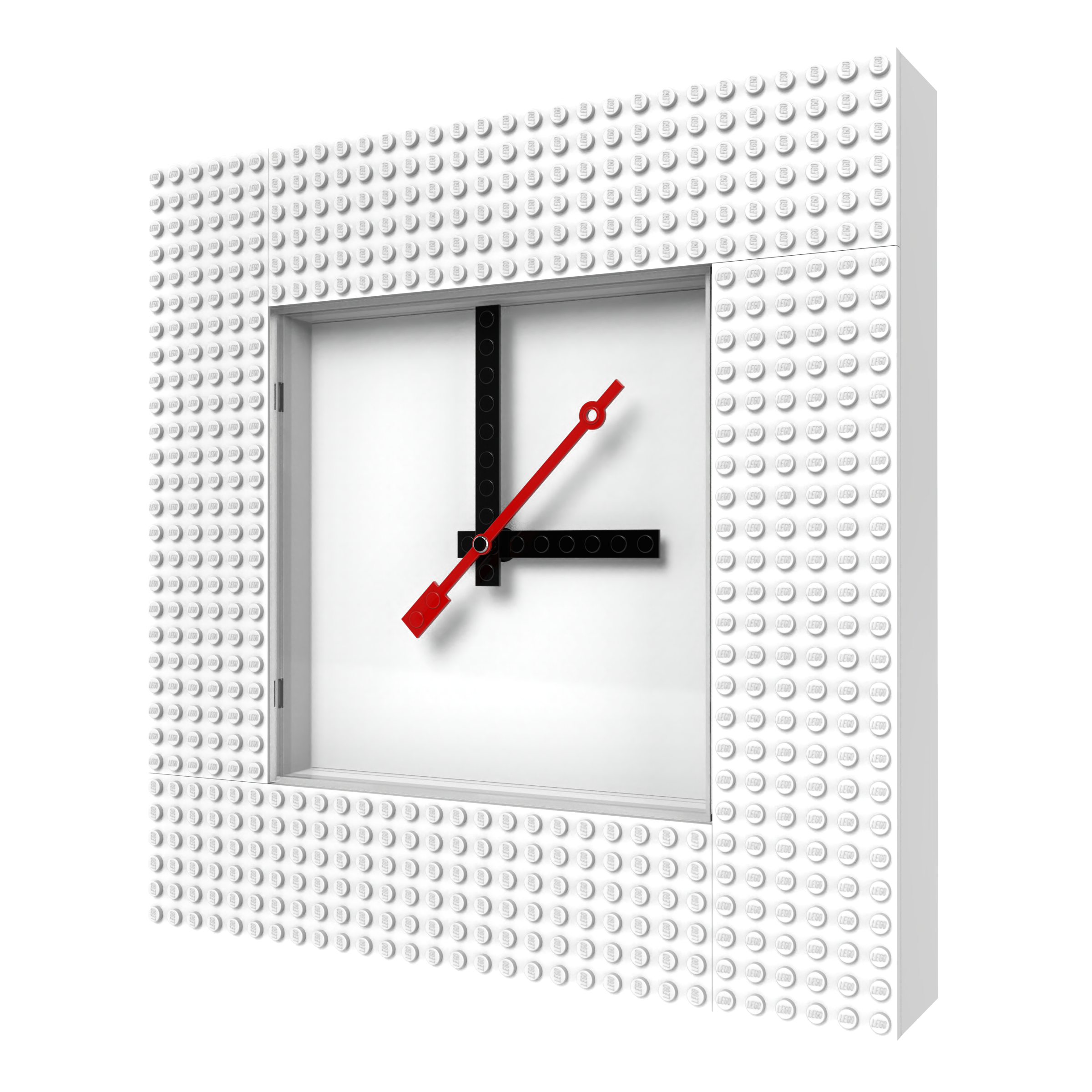 LEGO Time by IQHK MOC Wall Clock 6x24 White