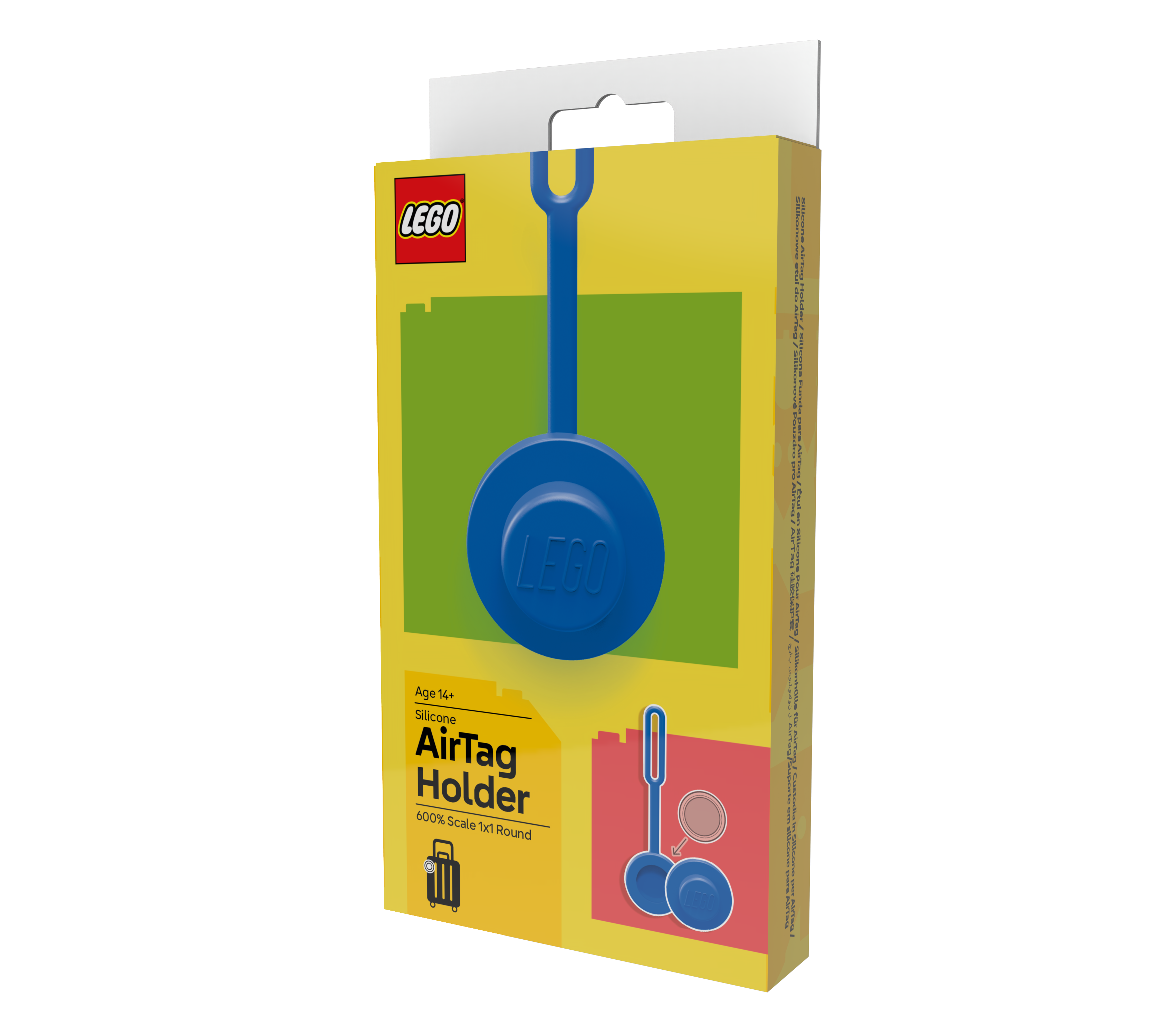 LEGO AirTag Holder 1x1 Round Blue