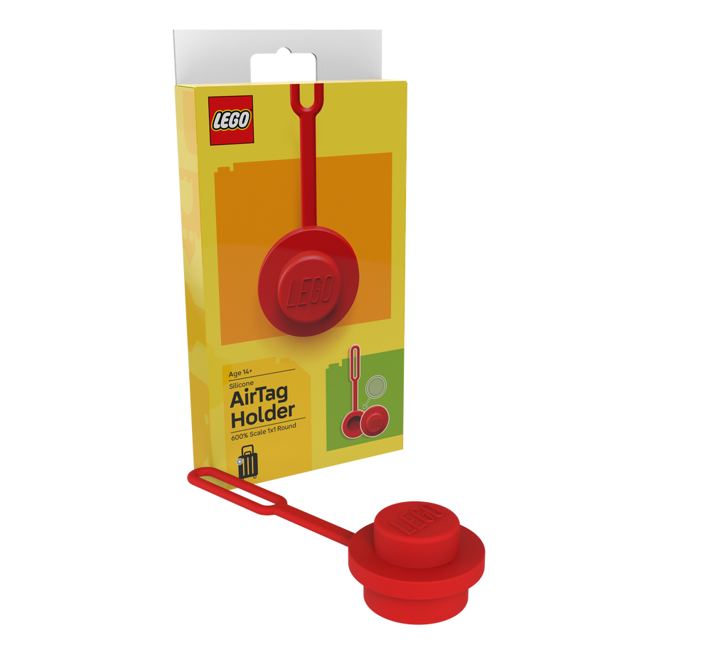 LEGO AirTag Holder 1x1 Round Red