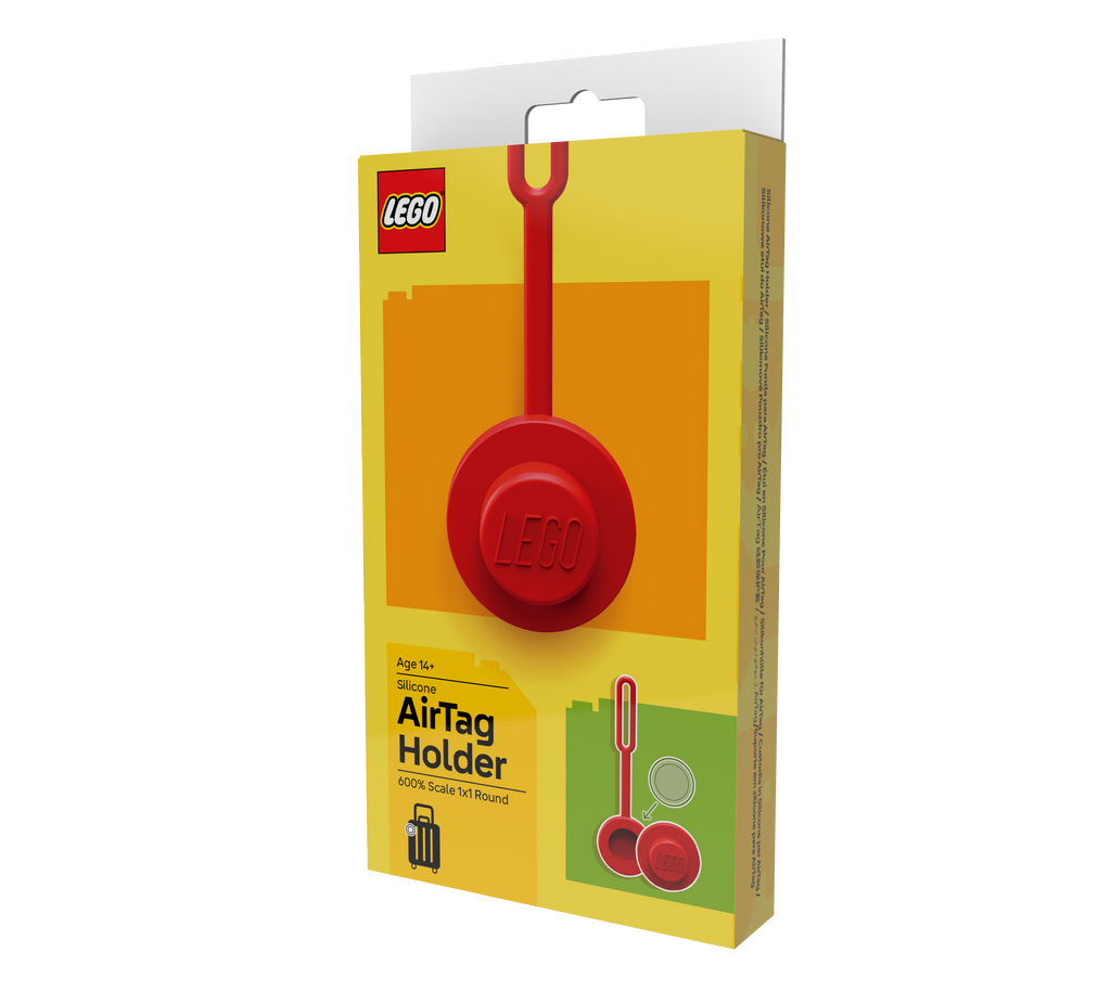 LEGO AirTag Holder 1x1 Round Red