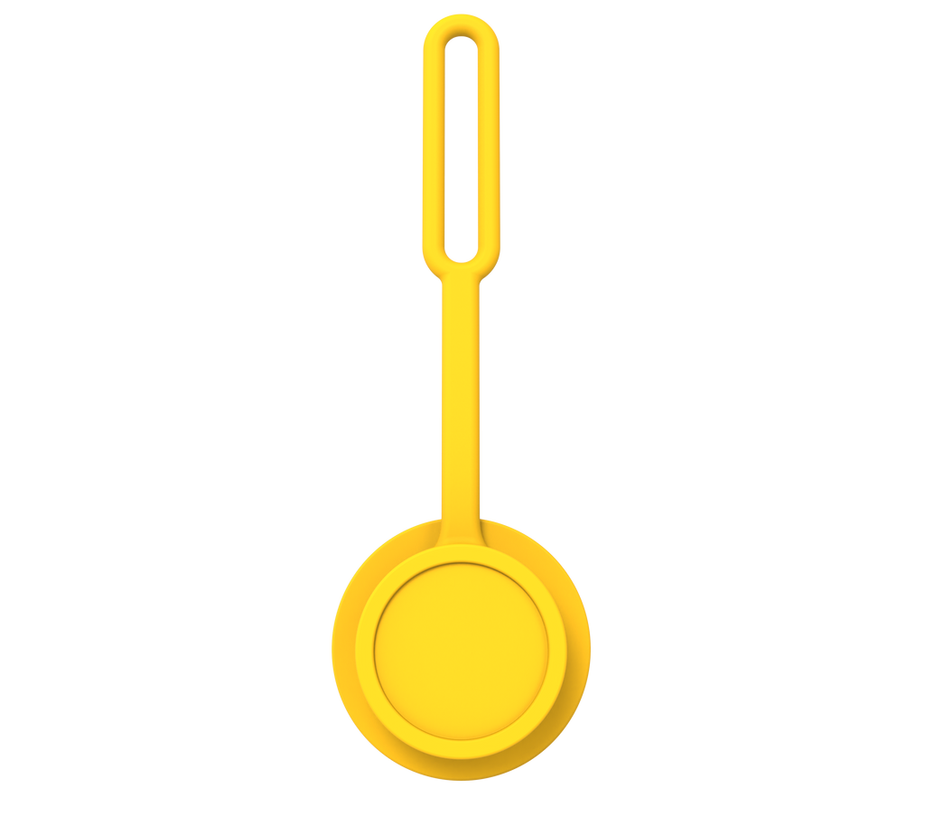 LEGO AirTag Holder 1x1 Round Yellow