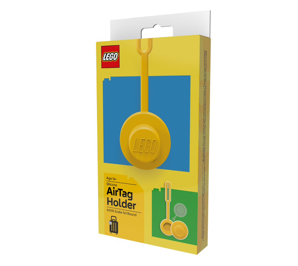 LEGO AirTag Holder 1x1 Round Yellow