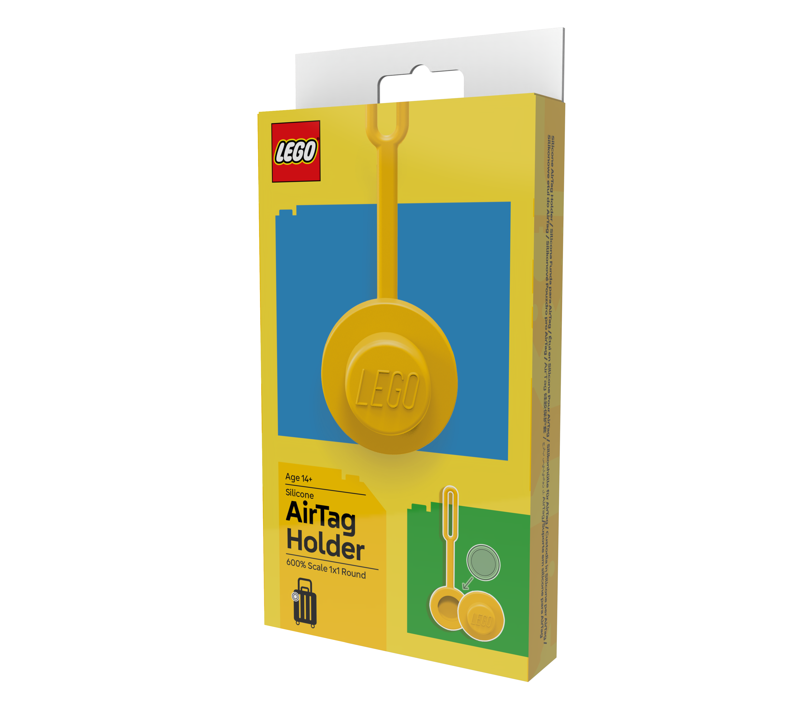 LEGO AirTag Holder 1x1 Round Yellow
