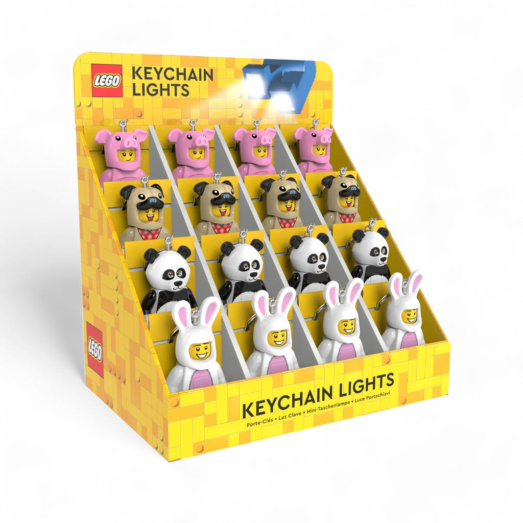 LEGO® Minifigures™ Keychain Light CDU – 16 Piece Animals Assortment