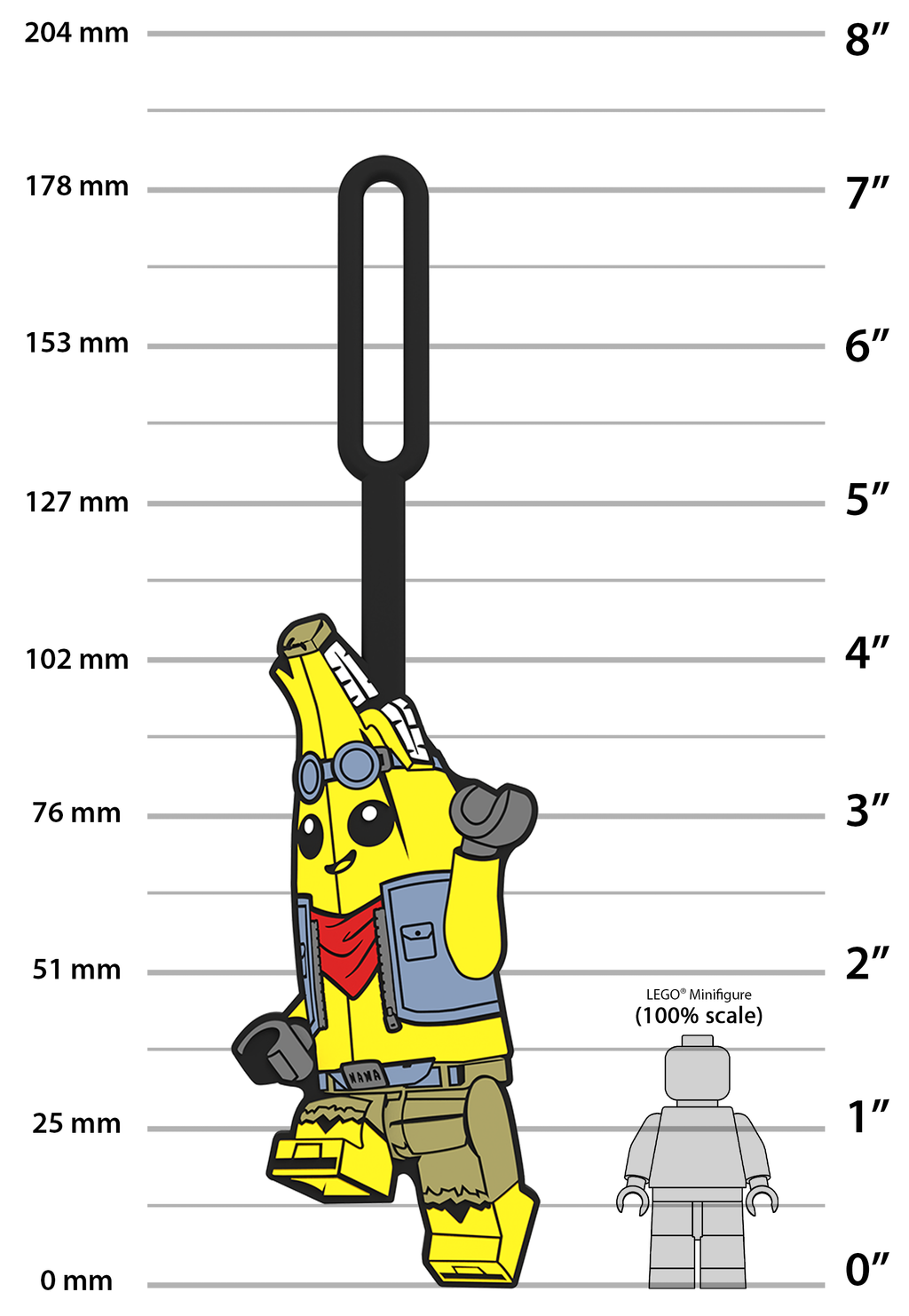 LEGO FORTNITE Bag Tag Adventure Peely