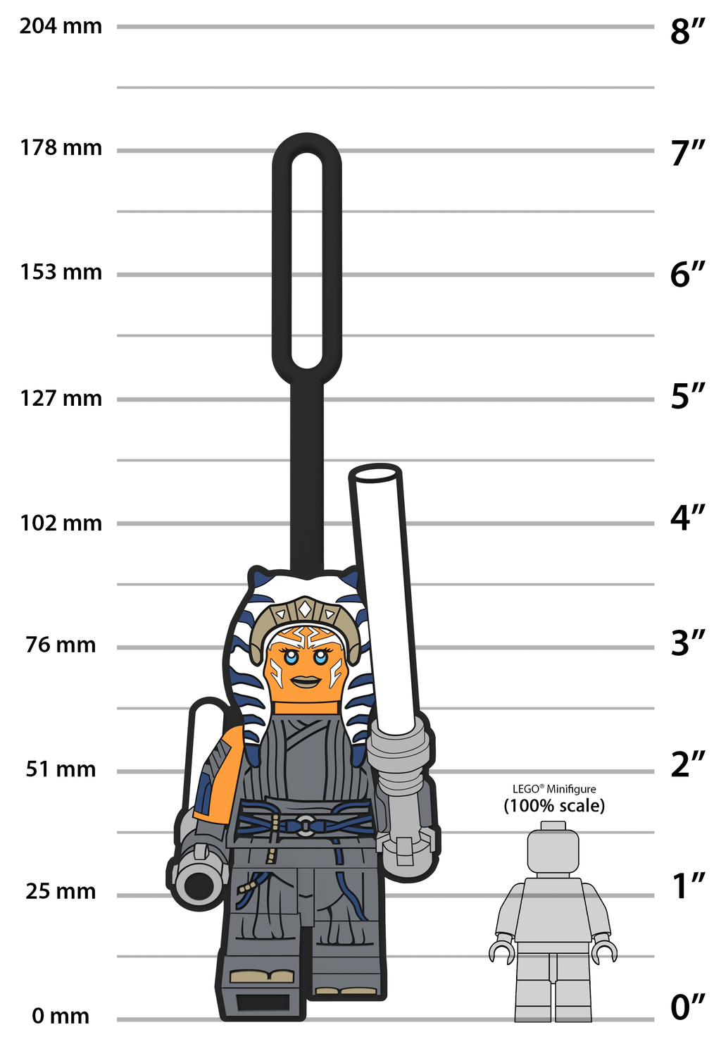 LEGO® Star Wars™ THE MANDALORIAN™ Bag Tag Ahsoka Tano™
