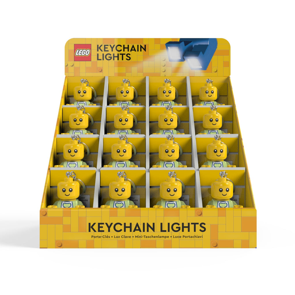 LEGO® Minifigures™ Keychain Light CDU – 16 Piece Baby Assortment