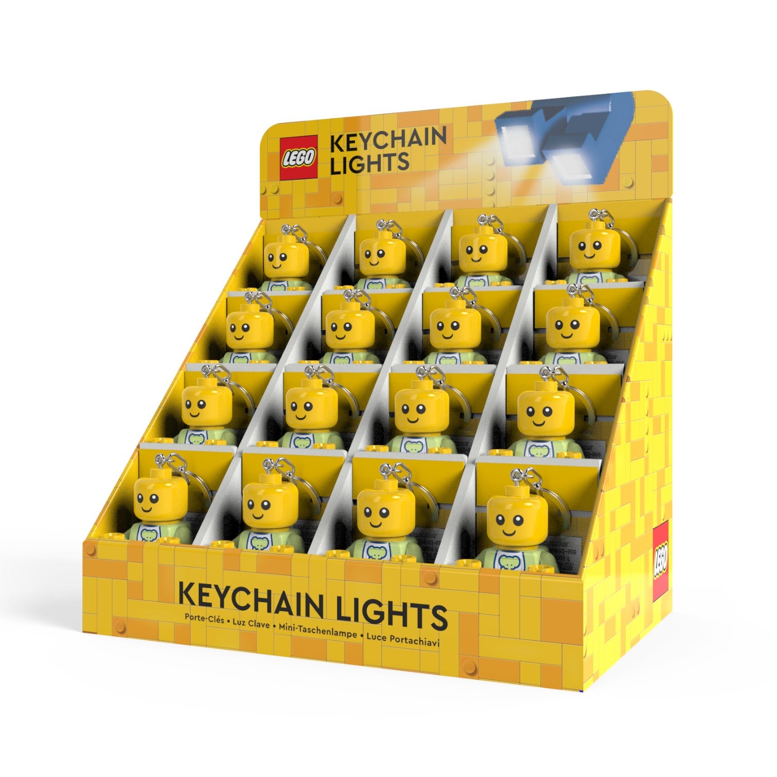 LEGO® Minifigures™ Keychain Light CDU – 16 Piece Baby Assortment