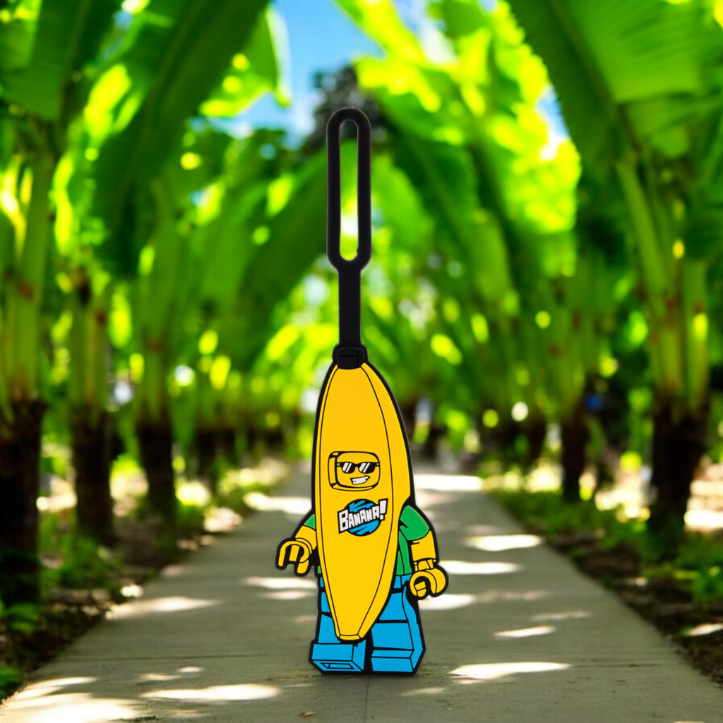 LEGO ICONIC BANANA GUY SILICONE BAG TAG - SMALL