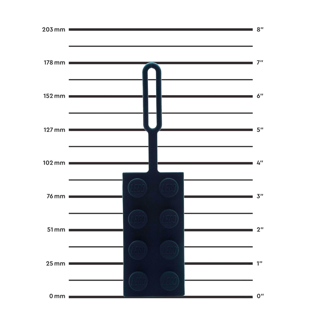 LEGO 2x4 Black Bag Tag
