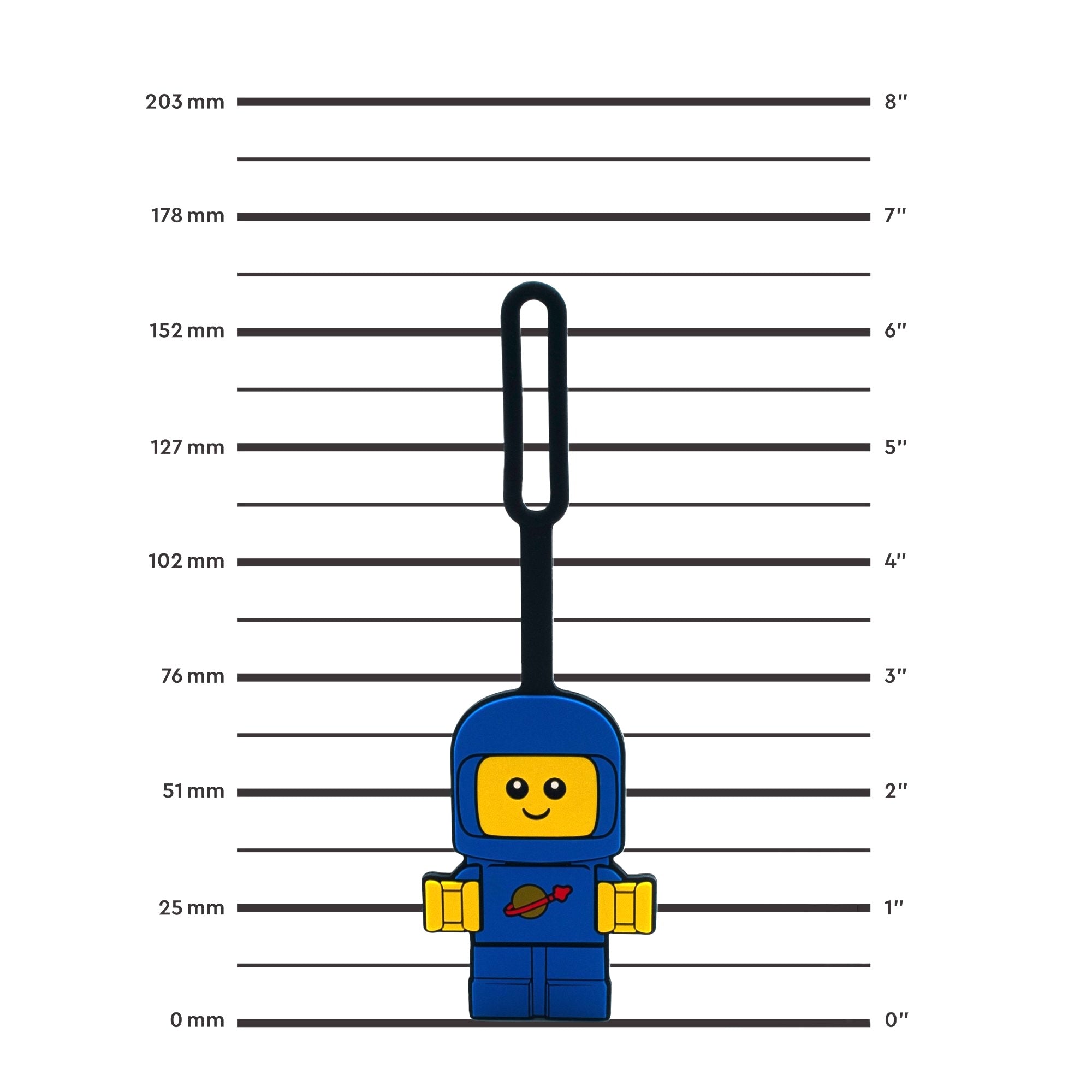 LEGO Blue Space Baby Bag Tag