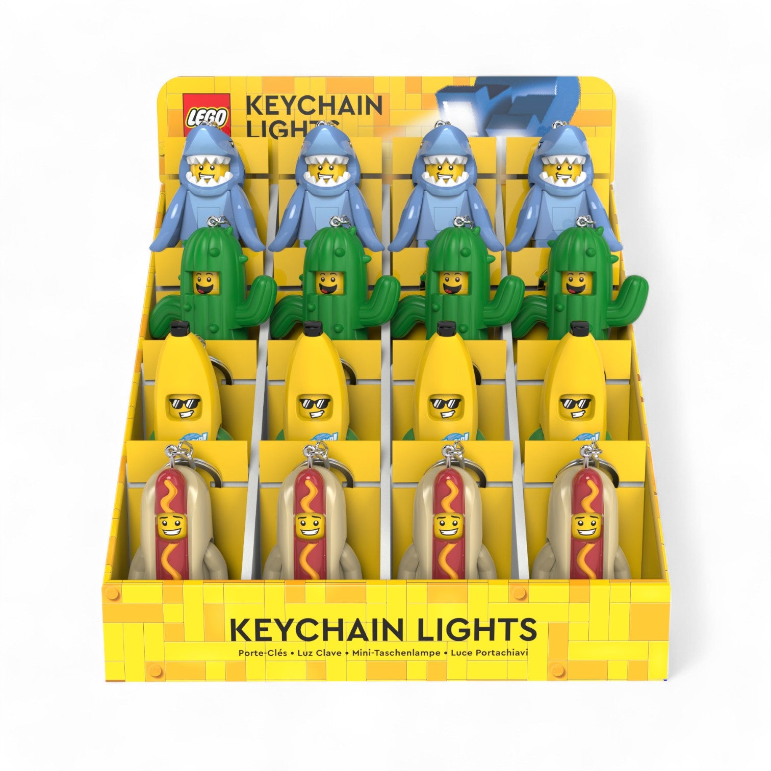 LEGO® Minifigures™ Keychain Light CDU – 16 Piece Mixed Assortment