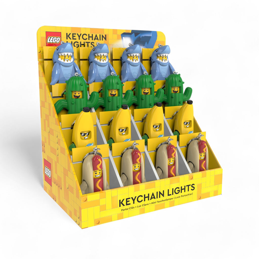 LEGO® Minifigures™ Keychain Light CDU – 16 Piece Mixed Assortment