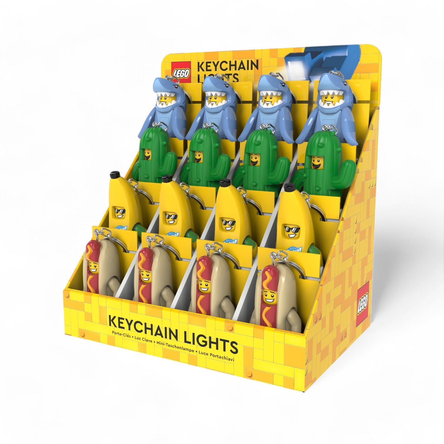 LEGO® Minifigures™ Keychain Light CDU – 16 Piece Mixed Assortment