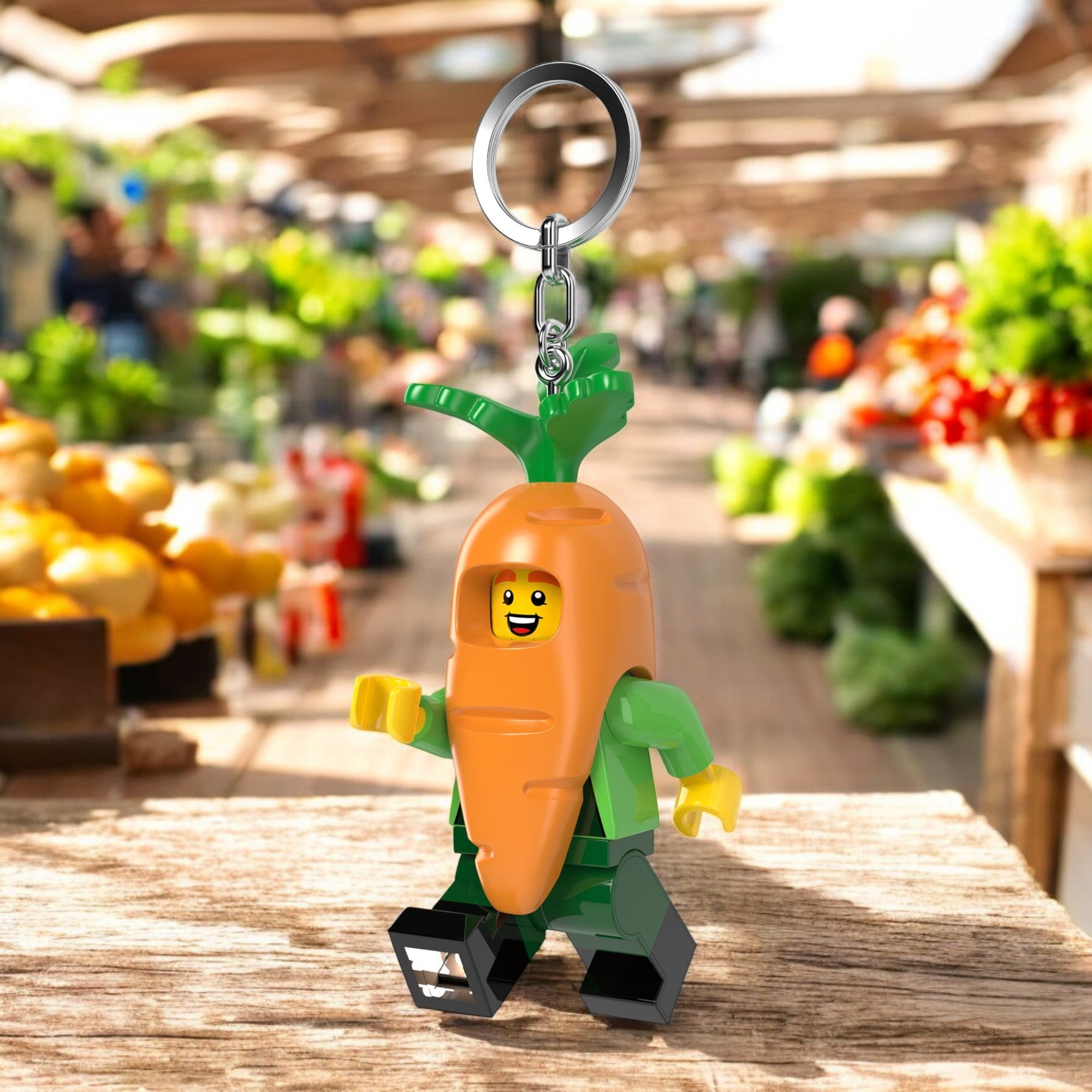 LEGO Minifigures Keychain Light Carrot Mascot