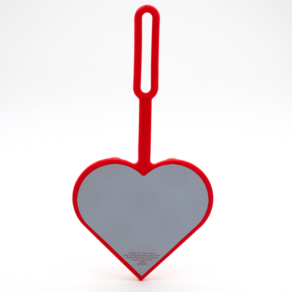 LEGO 2x2 Heart Red Bag Tag