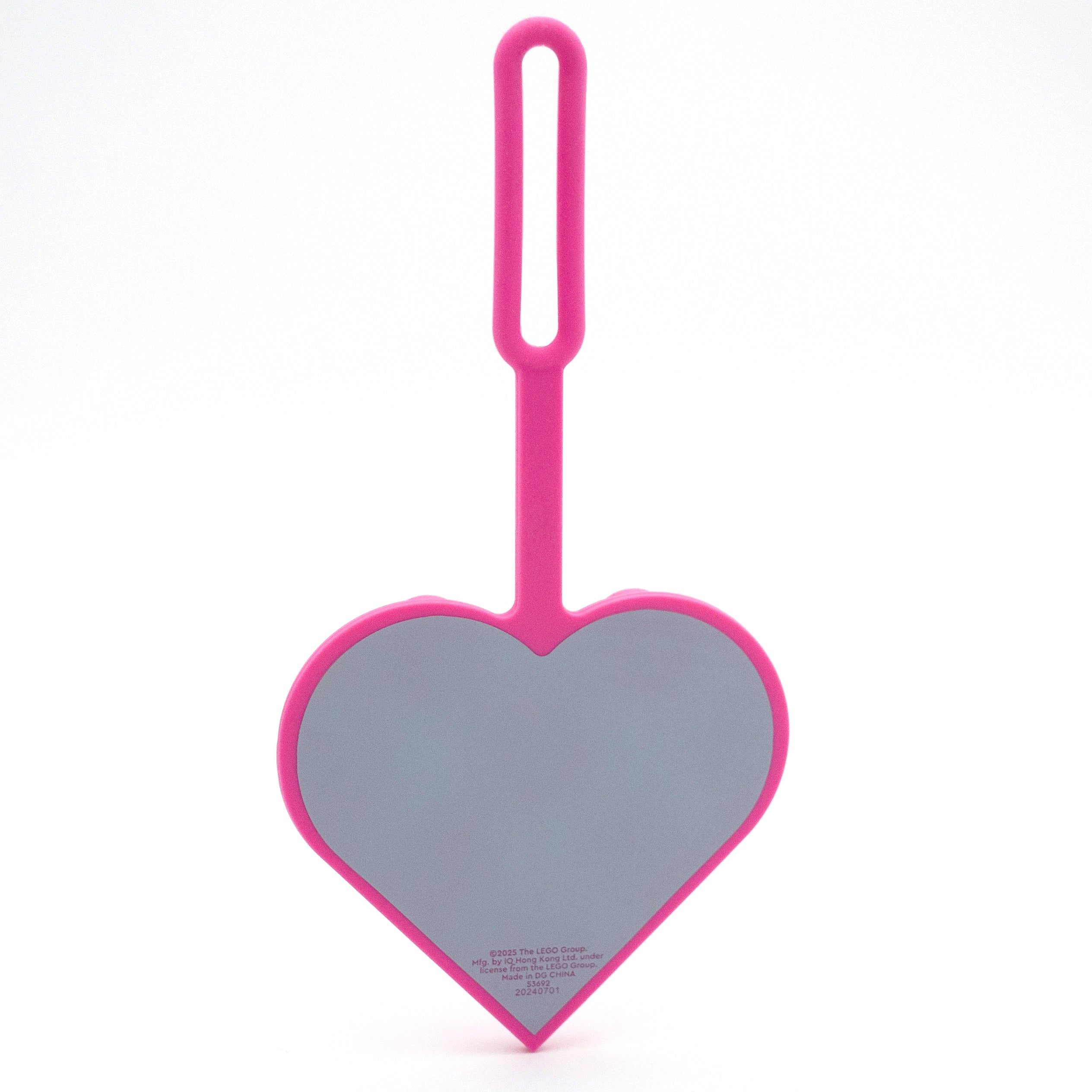 LEGO 2x2 Heart Pink Bag Tag