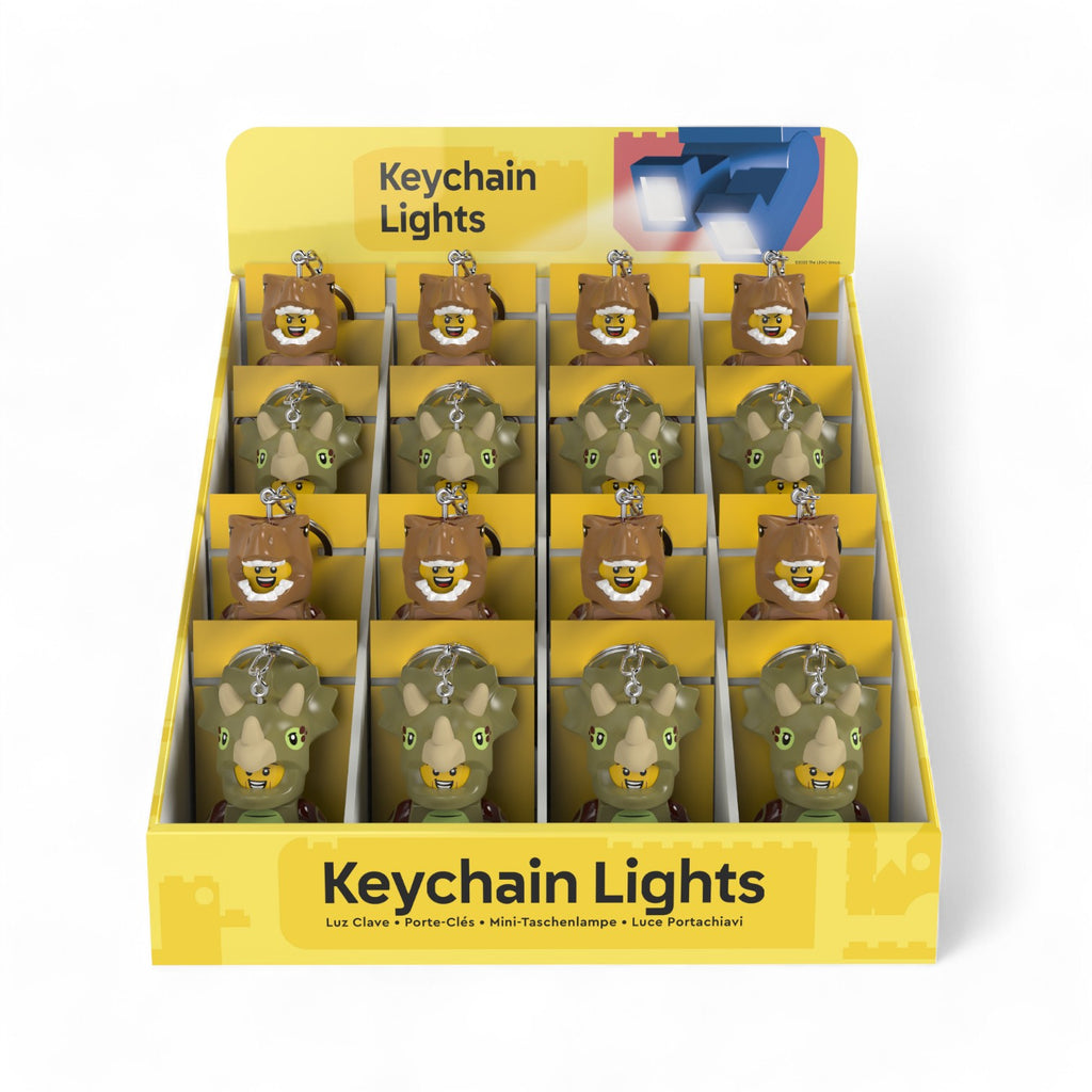 LEGO® Minifigures™ Keychain Light 16 Unit CDU Dinosaurs