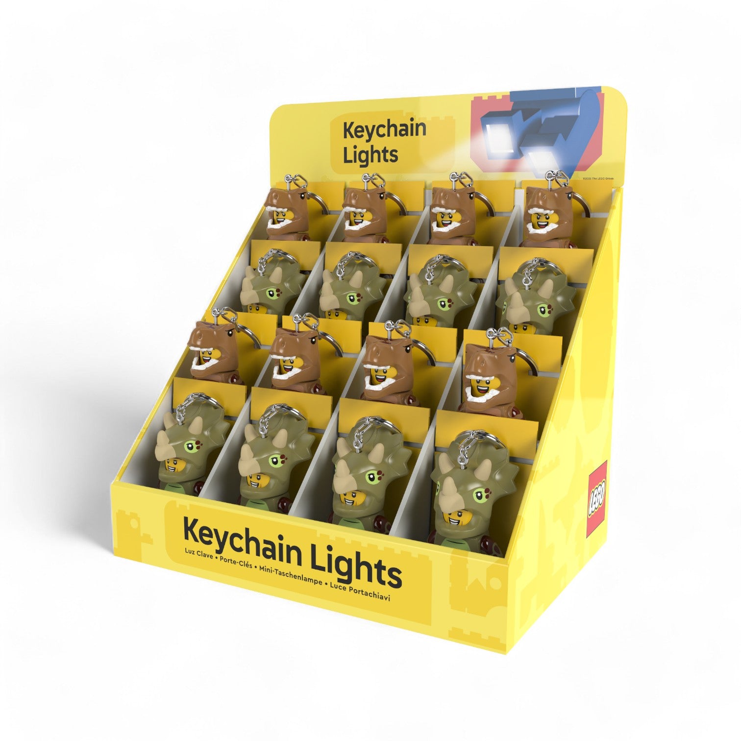 LEGO® Minifigures™ Keychain Light 16 Unit CDU Dinosaurs