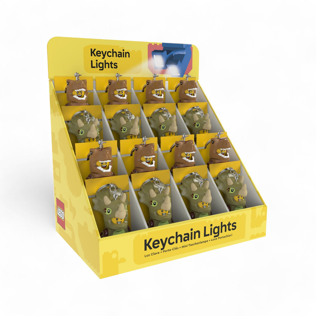 LEGO® Minifigures™ Keychain Light 16 Unit CDU Dinosaurs