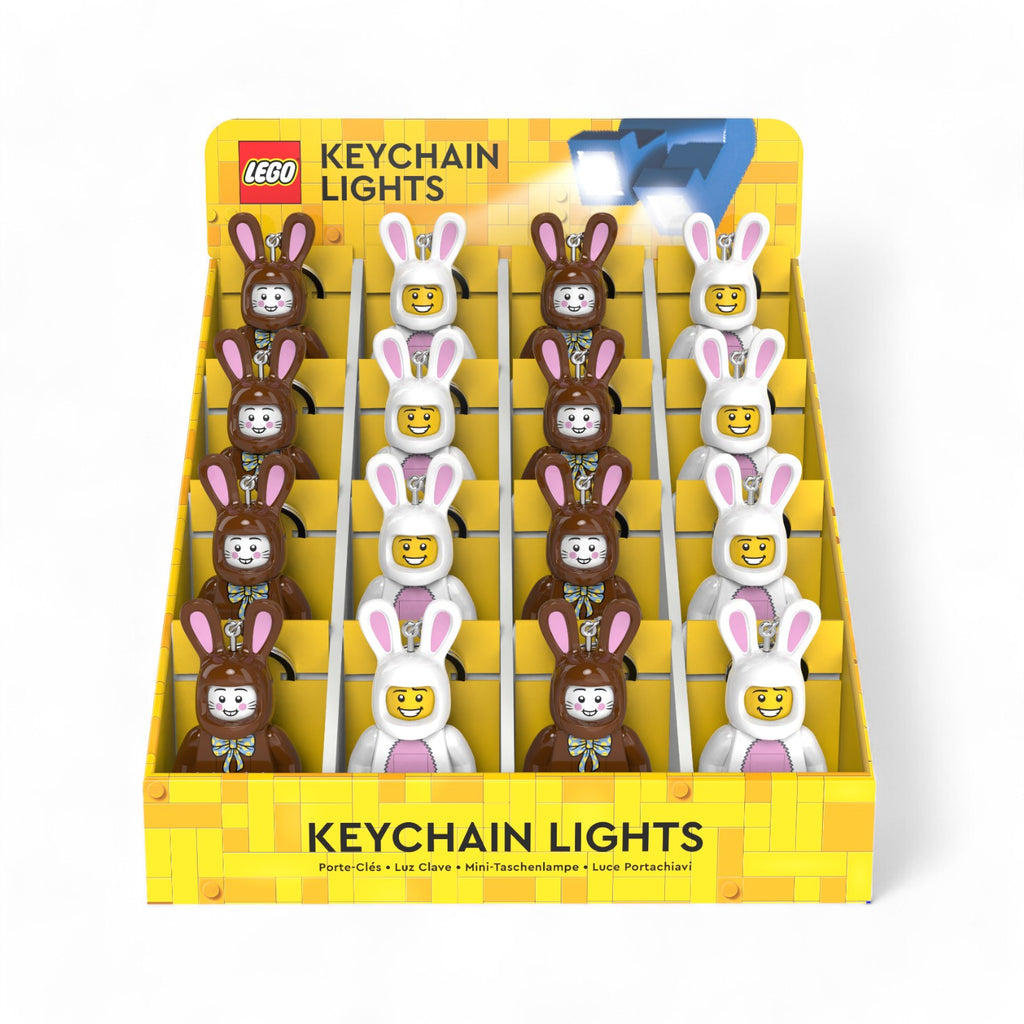 LEGO® Minifigures™ Keychain Light CDU – 16 Piece Easter Assortment