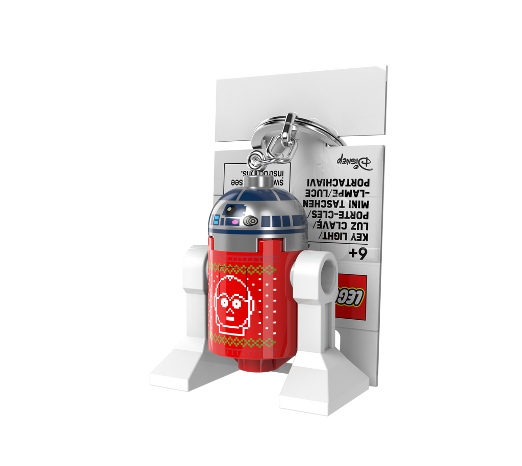 LEGO STAR WARS Keychain Light R2-D2 Holiday