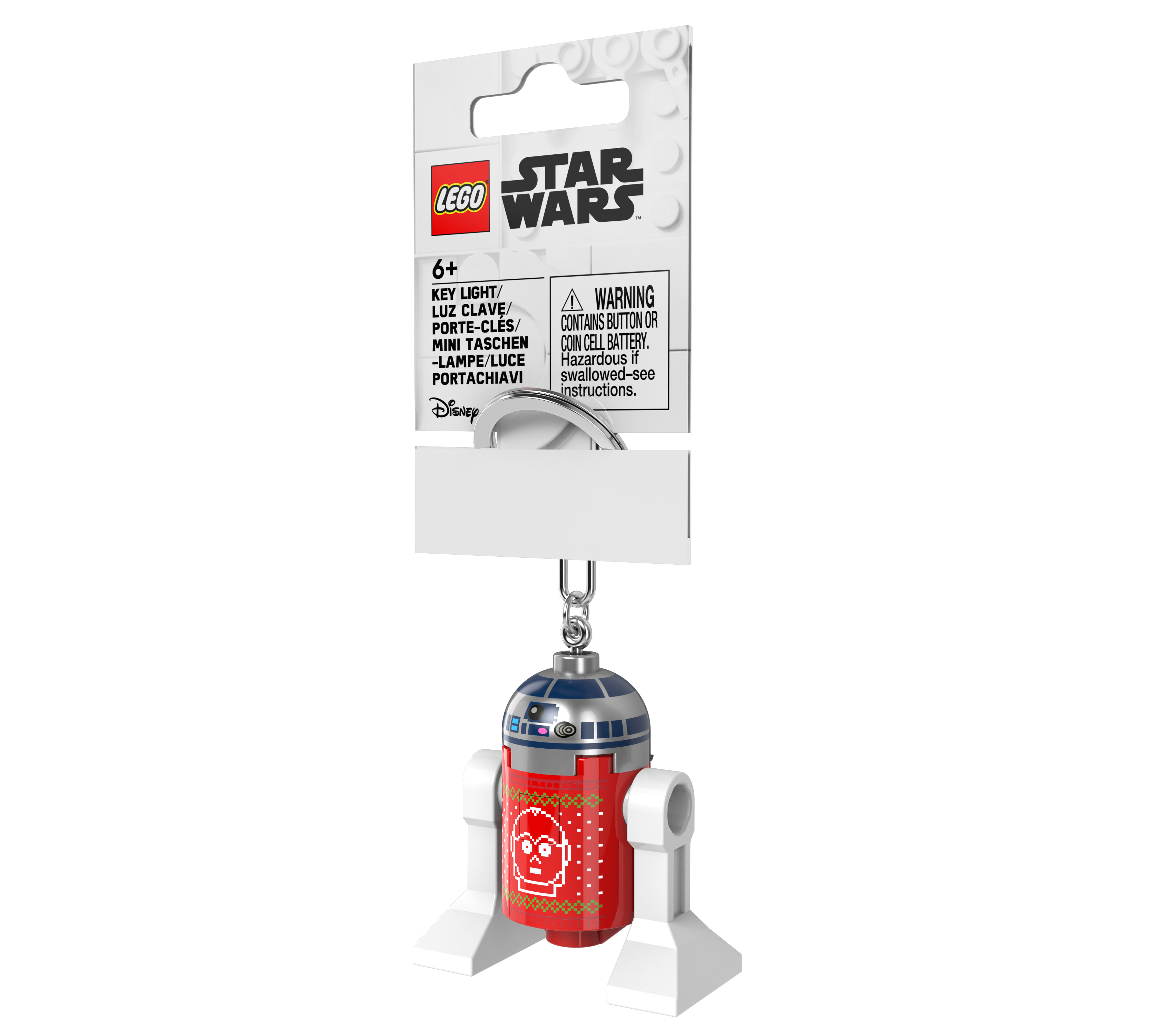 LEGO STAR WARS Keychain Light R2-D2 Holiday