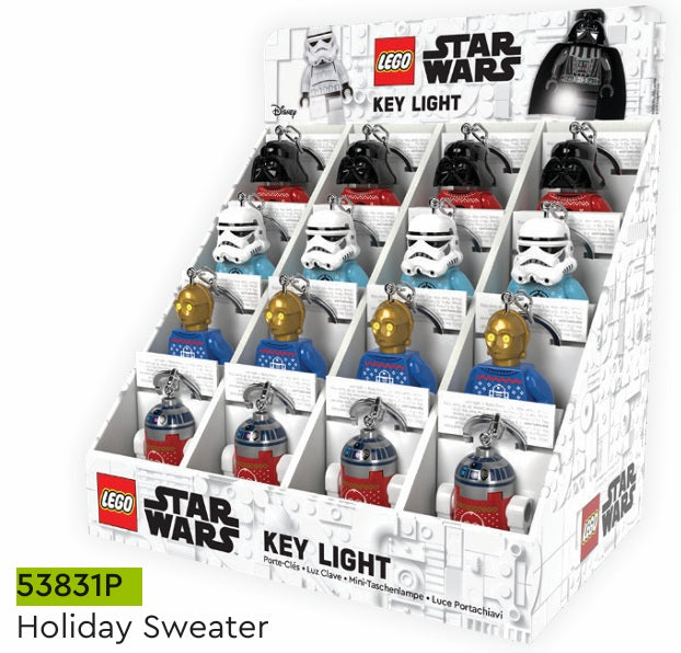 LEGO® STAR WARS™ Keychain Light CDU – 16 Piece Holiday Sweater Assortment