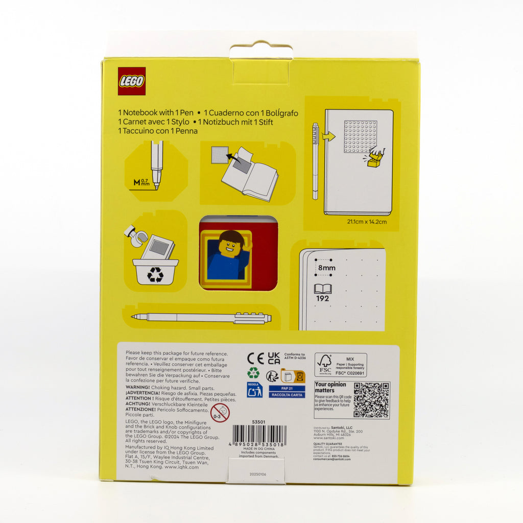 LEGO Notebook & Gel Pen Reclaim & Recyclable - Thoughts