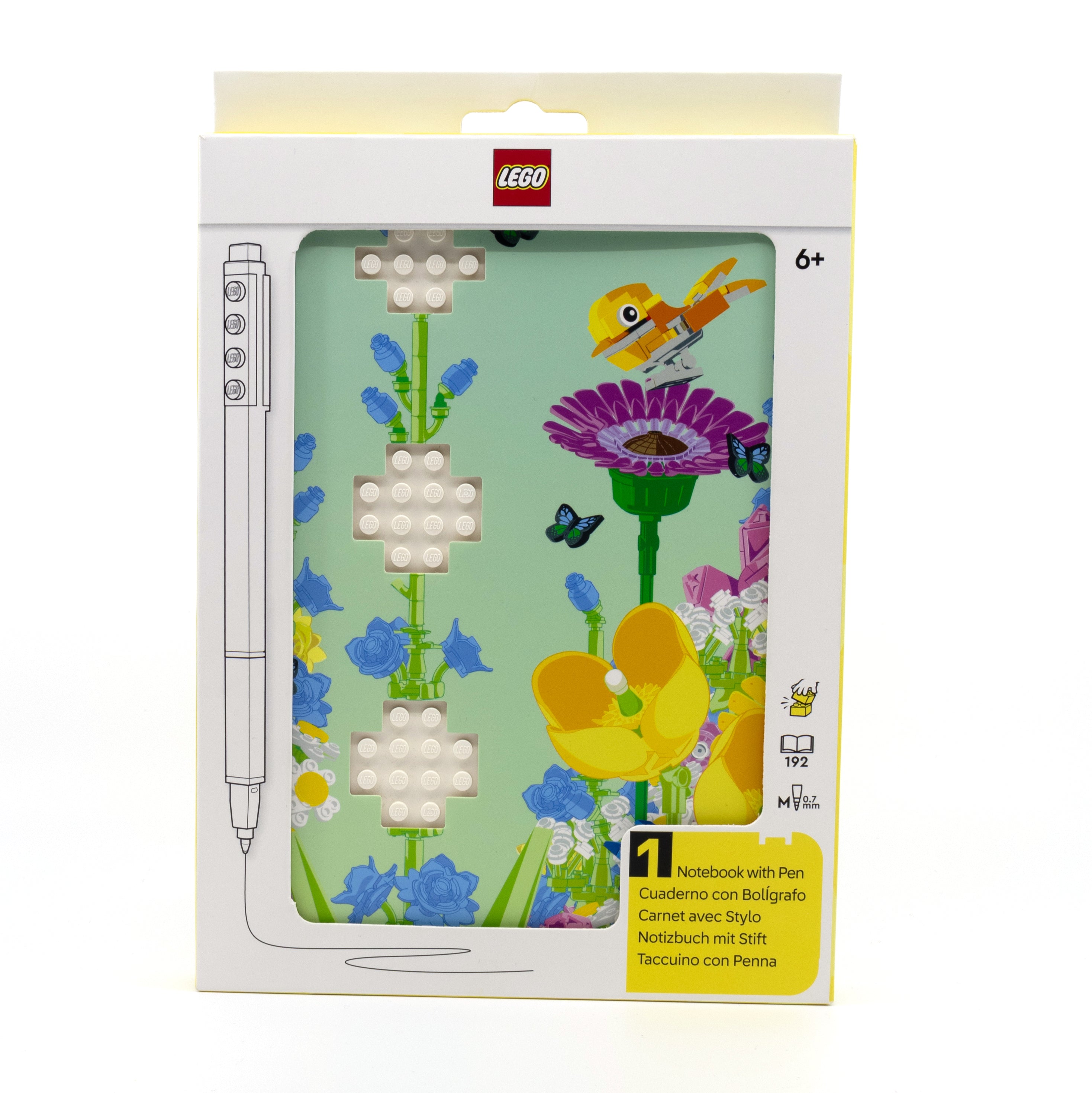 LEGO Notebook & Gel Pen Reclaim & Recyclable - Botanicals