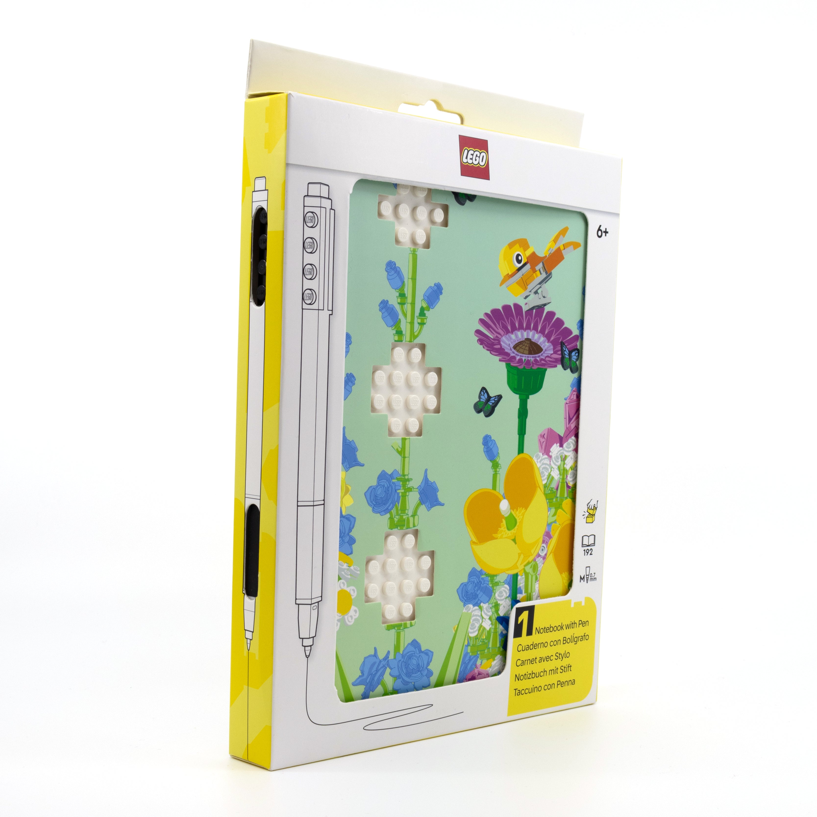 LEGO Notebook & Gel Pen Reclaim & Recyclable - Botanicals