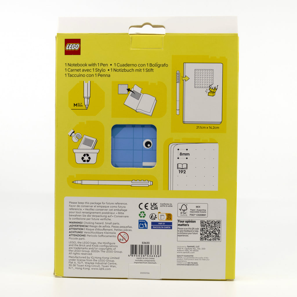 LEGO Notebook & Gel Pen Reclaim & Recyclable - Elephant