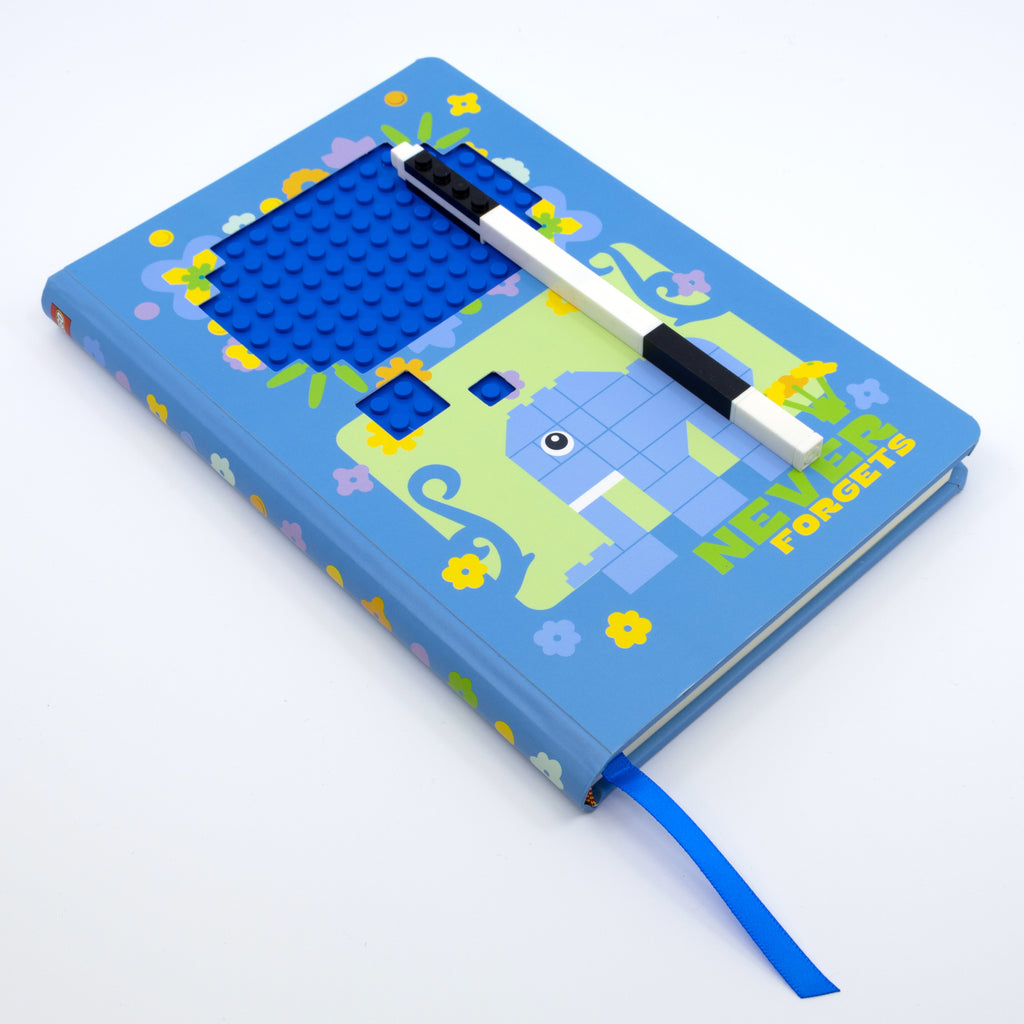 LEGO Notebook & Gel Pen Reclaim & Recyclable - Elephant
