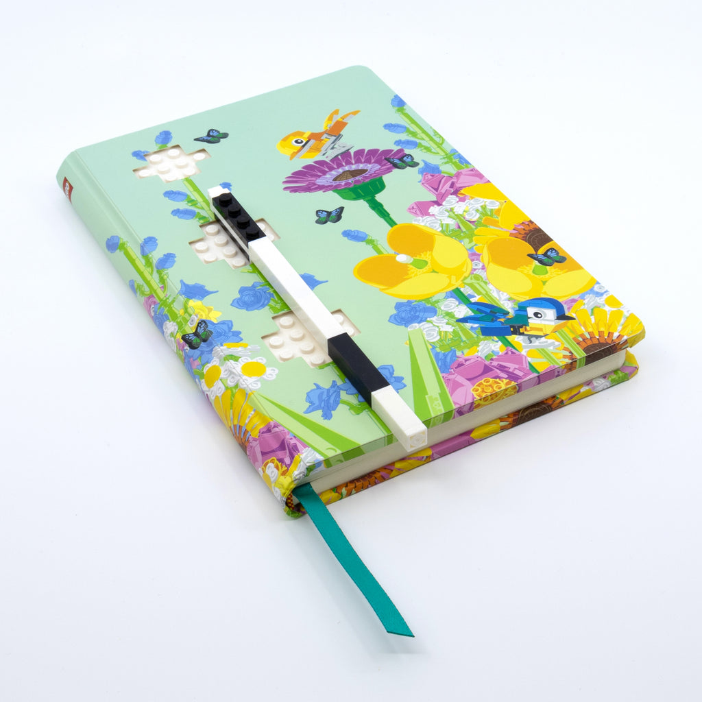 LEGO Notebook & Gel Pen Reclaim & Recyclable - Botanicals