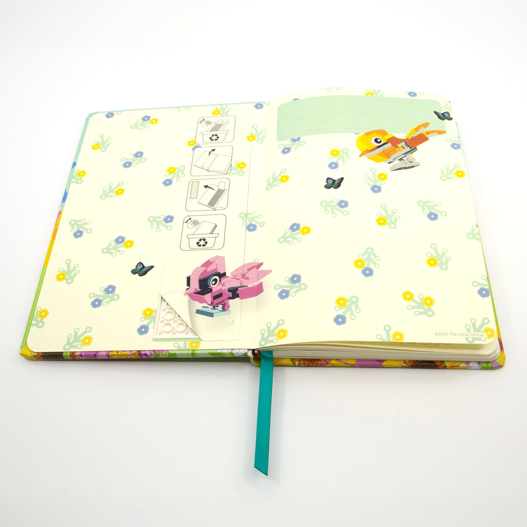LEGO Notebook & Gel Pen Reclaim & Recyclable - Botanicals