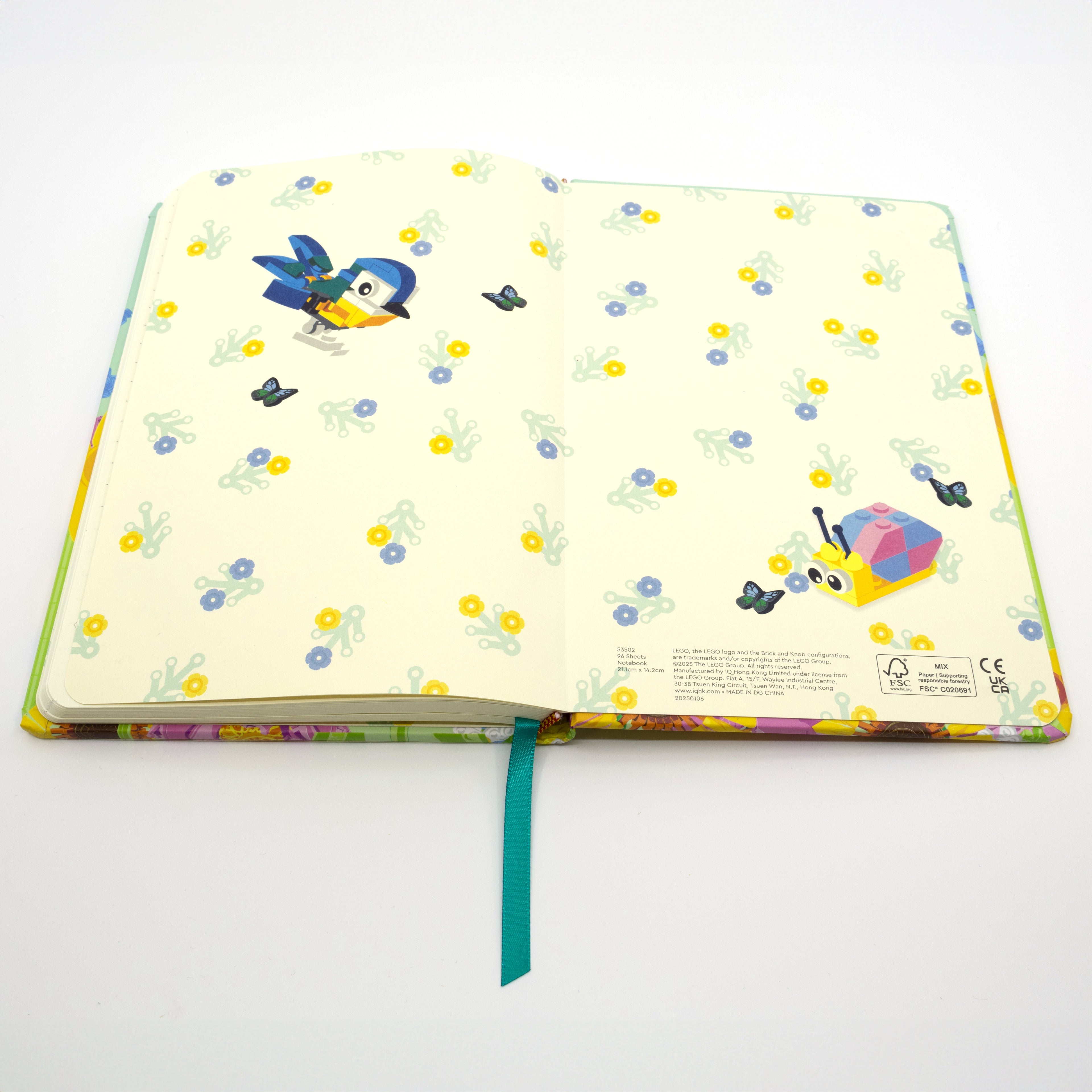 LEGO Notebook & Gel Pen Reclaim & Recyclable - Botanicals