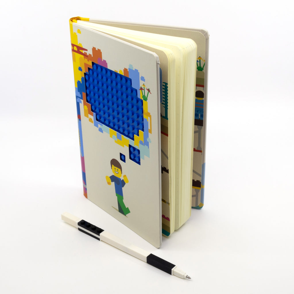 LEGO Notebook & Gel Pen Reclaim & Recyclable - Thoughts