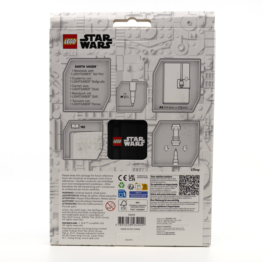 LEGO Star Wars Notebook & Gel Pen Darth Vader