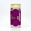 LEGO 1x2 ICONIC LOCKING NOTEBOOK WITH GEL PEN - VIOLET