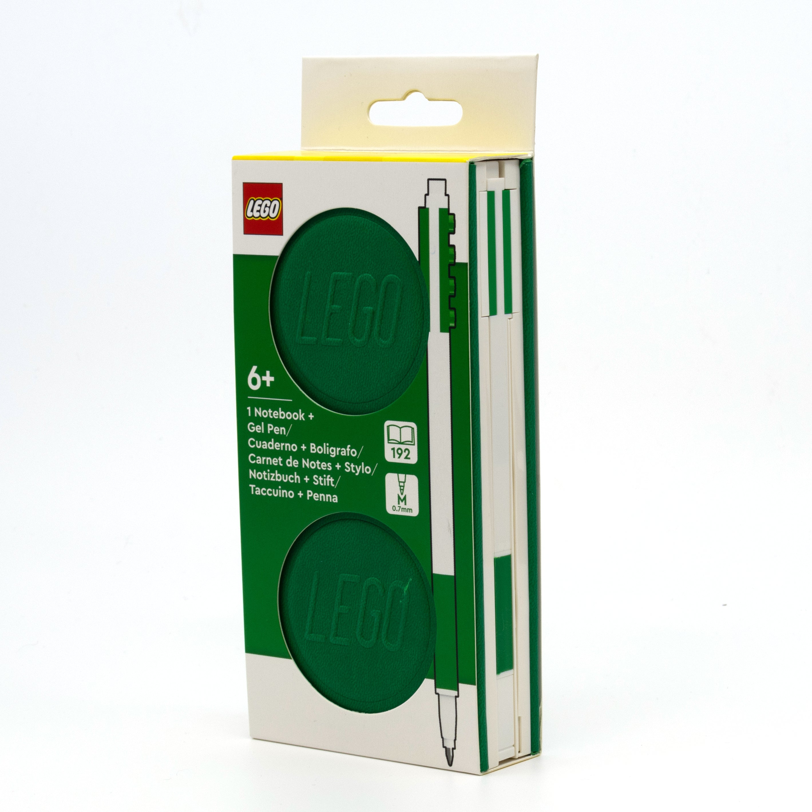 LEGO 1x2 ICONIC LOCKING NOTEBOOK WITH GEL PEN - GREEN