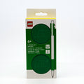 LEGO 1x2 ICONIC LOCKING NOTEBOOK WITH GEL PEN - GREEN