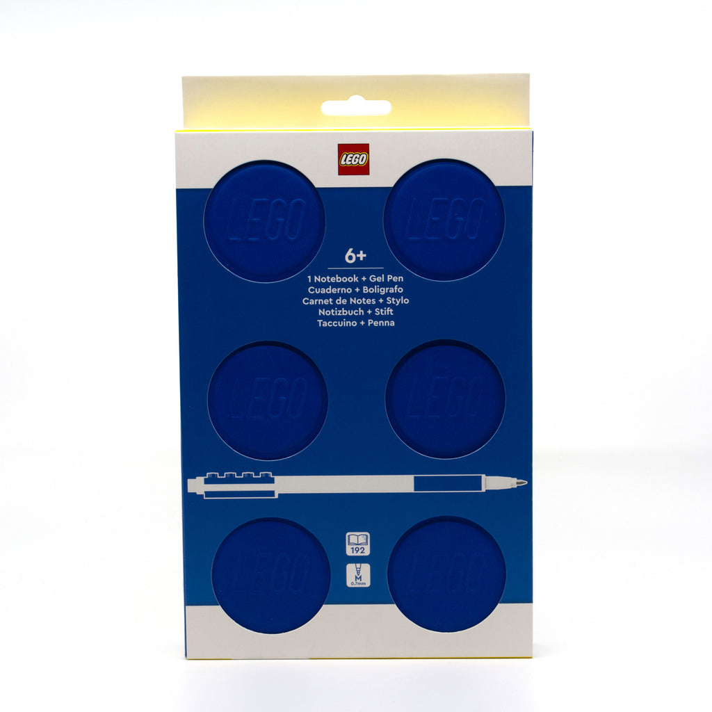 LEGO 2x3 ICONIC LOCKING NOTEBOOK WITH GEL PEN - BLUE