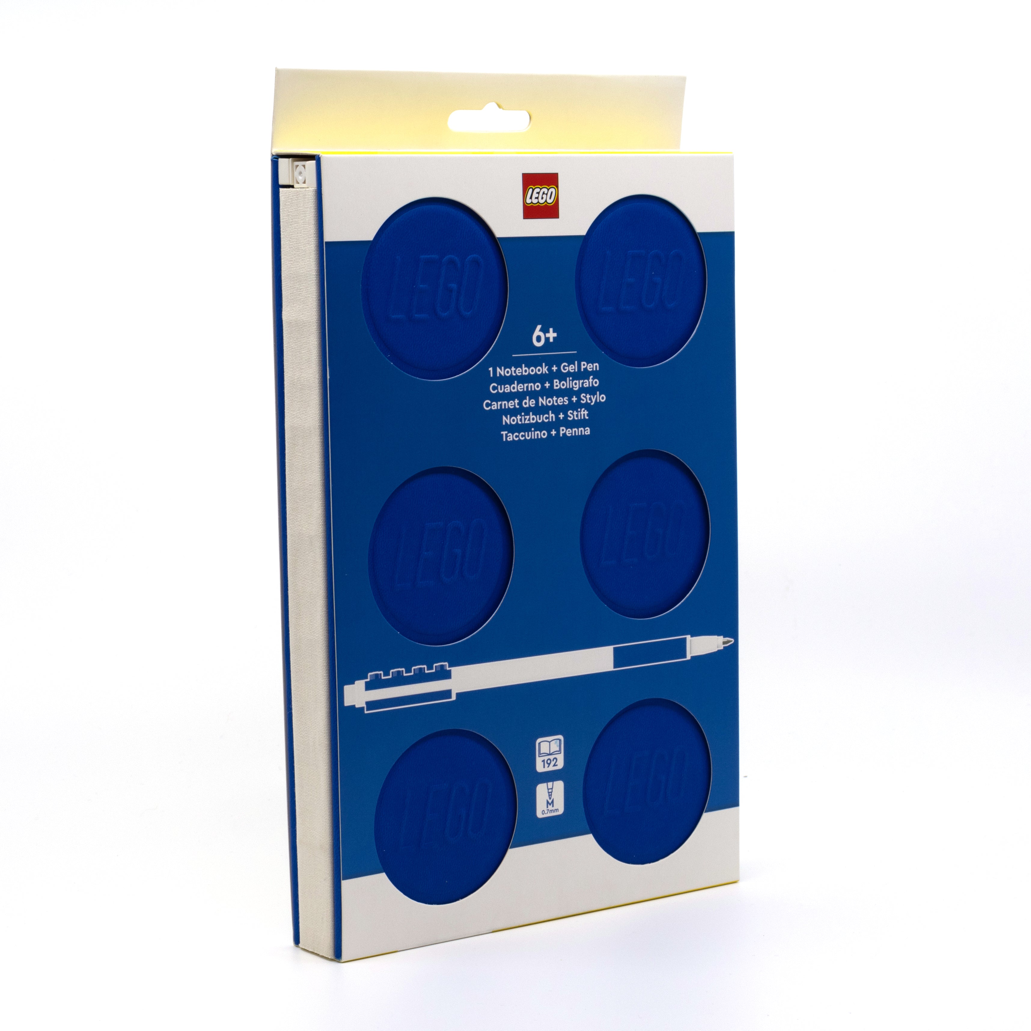 LEGO 2x3 ICONIC LOCKING NOTEBOOK WITH GEL PEN - BLUE
