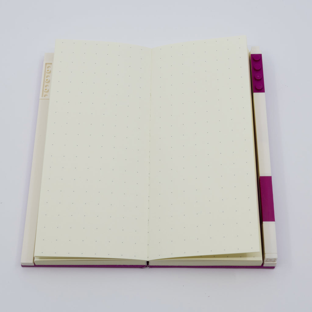 LEGO 1x2 ICONIC LOCKING NOTEBOOK WITH GEL PEN - VIOLET