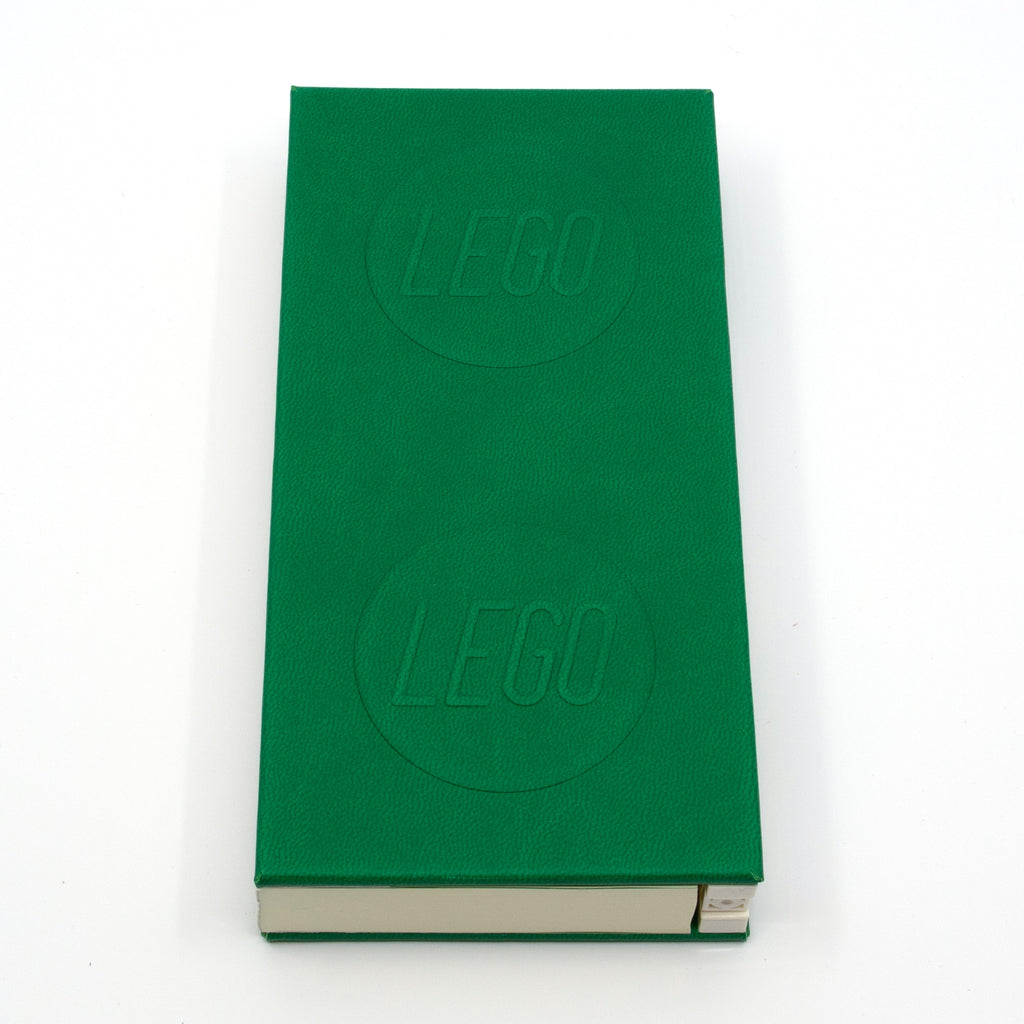 LEGO 1x2 ICONIC LOCKING NOTEBOOK WITH GEL PEN - GREEN