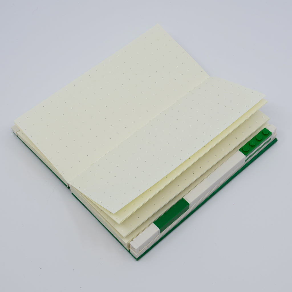 LEGO 1x2 ICONIC LOCKING NOTEBOOK WITH GEL PEN - GREEN