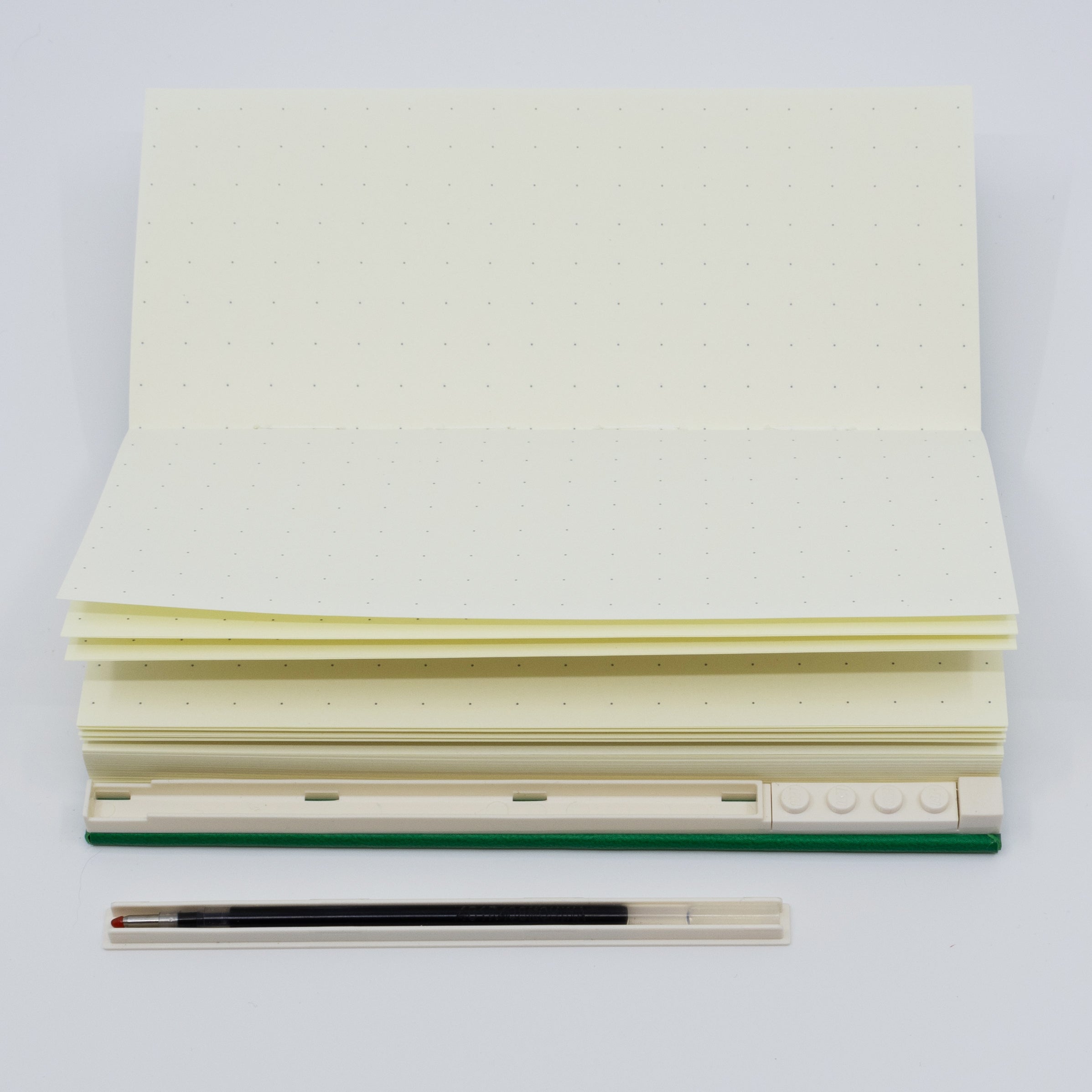 LEGO 1x2 ICONIC LOCKING NOTEBOOK WITH GEL PEN - GREEN