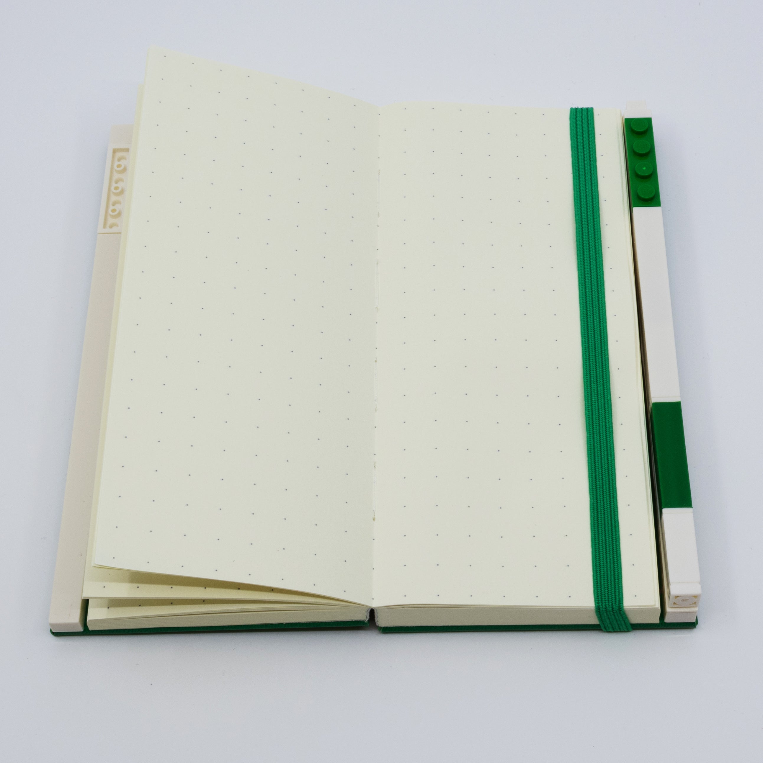 LEGO 1x2 ICONIC LOCKING NOTEBOOK WITH GEL PEN - GREEN